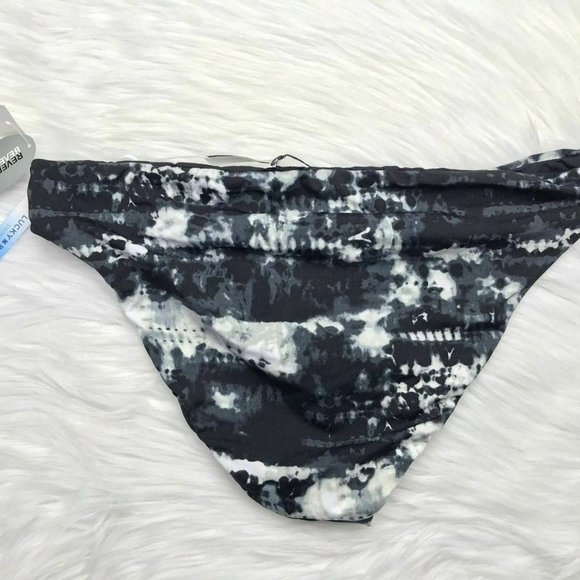 Lucky Brand Tie-Dyed Hipster Bikini Bottom Black L - Picture 3 of 5
